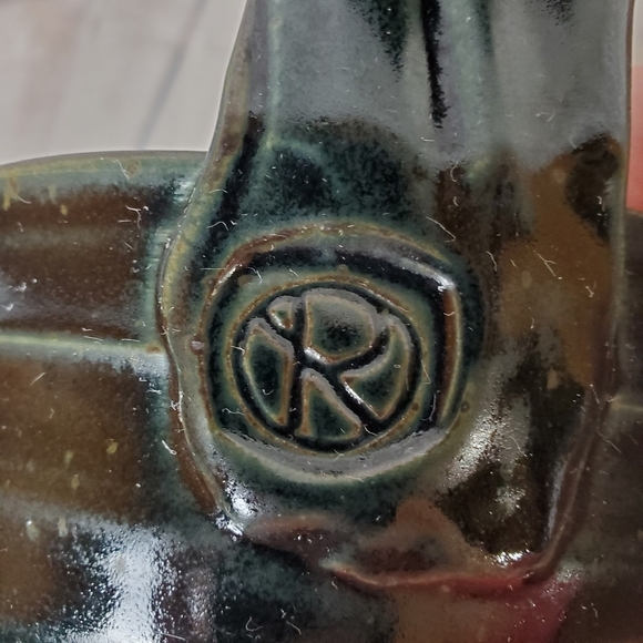 Handcrafted Studio Pottery Handled Soup Bowls Multicolored Glaze Set of 2 - Picture 14 of 16